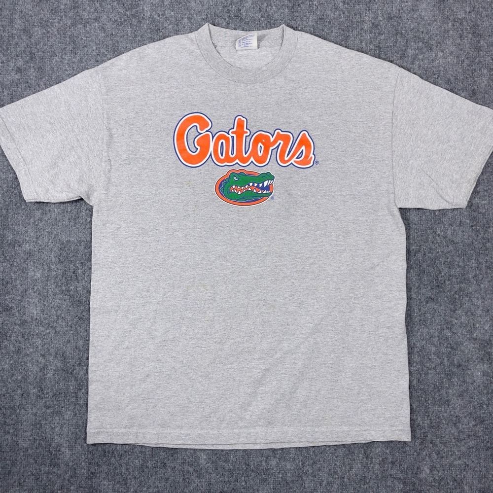 Florida Gators T-Shirt Mens XL Gray Graphic Short Sleeve NCAA